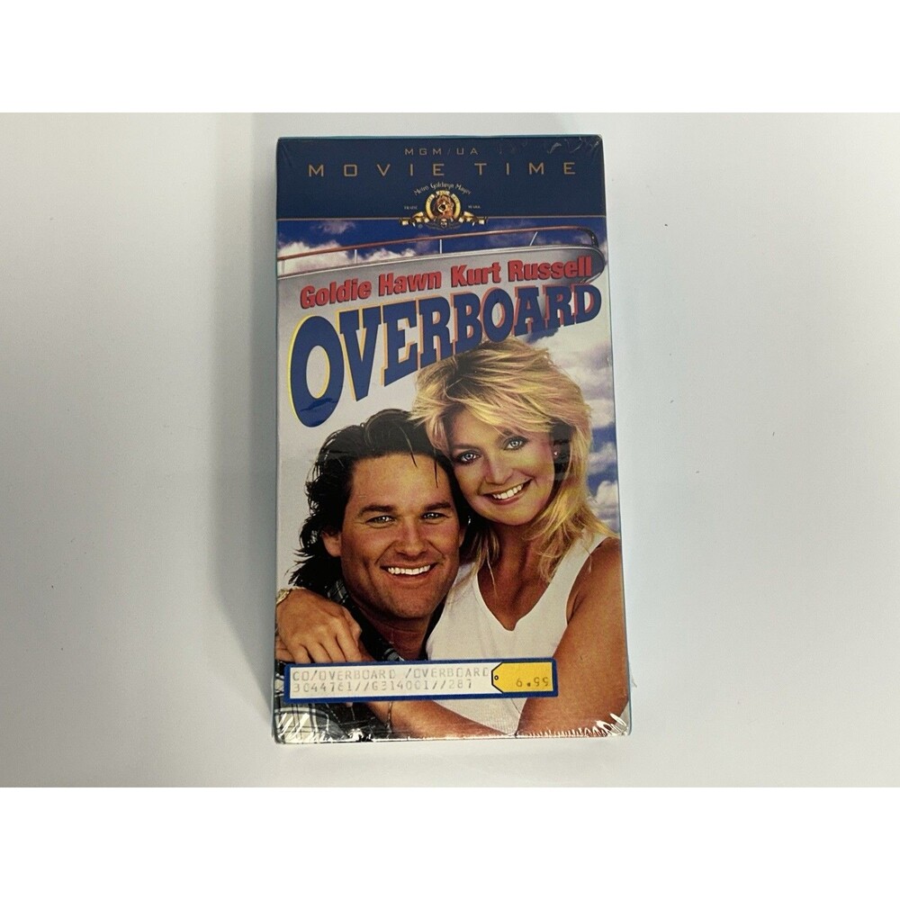 Overboard (VHS, 1997, Movie Time) Goldie Hawn, Kurt Russell - New Sealed